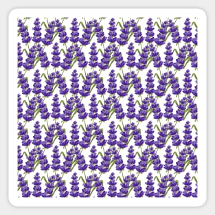 Lavender Flowers Pattern Sticker